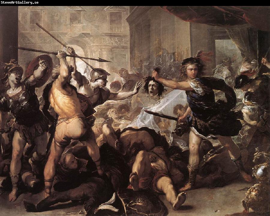 GIORDANO, Luca Perseus Fighting Phineus and his Companions dfhj